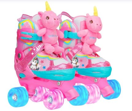 SET PATIN 2X2 UNICKAWAII C/ACCESORIOS PELUCHE