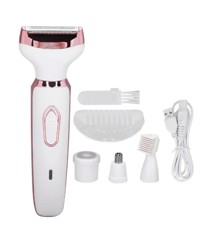 Máquina De Afeitar Eléctrica For Bikini 4 En 1 Recortadora Blanco (1)