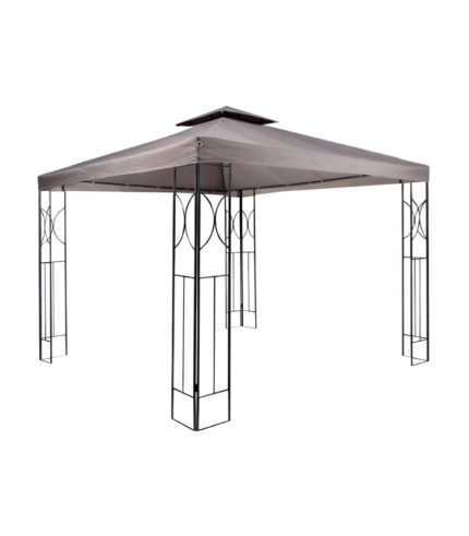 Pérgola Panel Doble Tabaco Poliéster 300x300x275 Cm