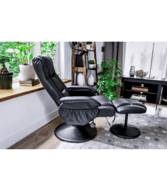 Sillón Massage + Ottoman Negro (2)