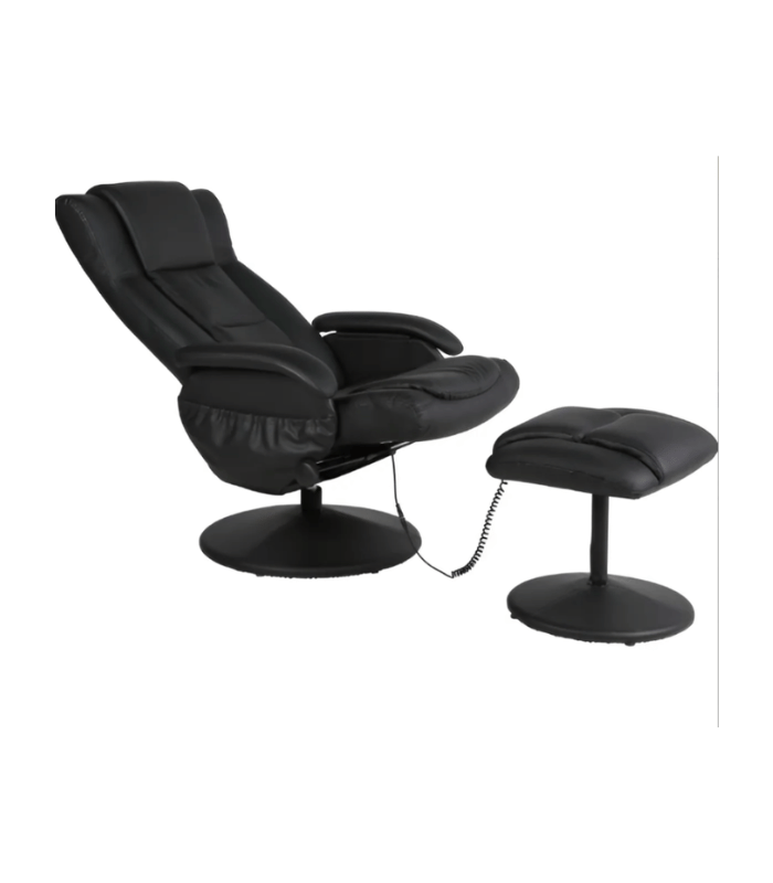 Sillón Massage + Ottoman Negro
