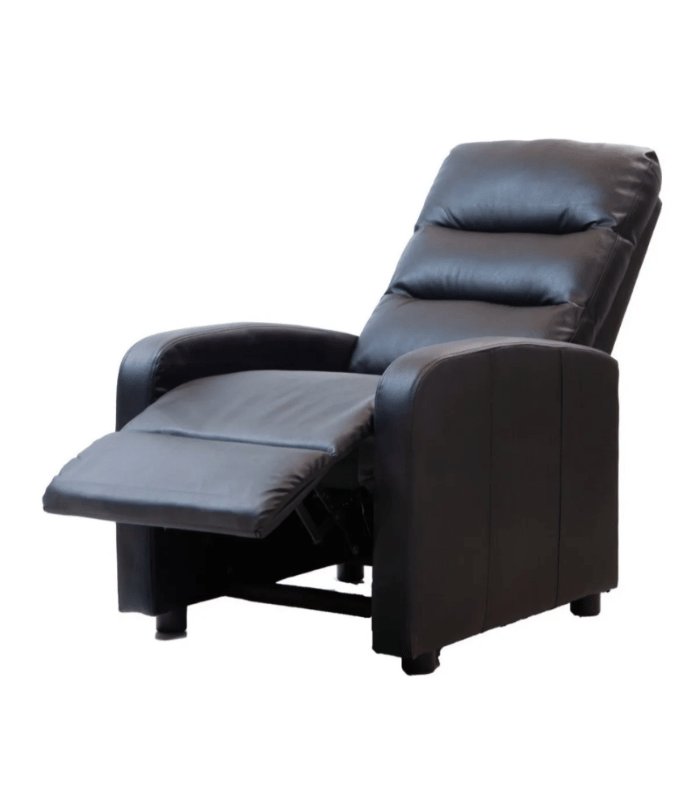 Sofá 1 Cuerpo Bergere Plus Color Negro (1)