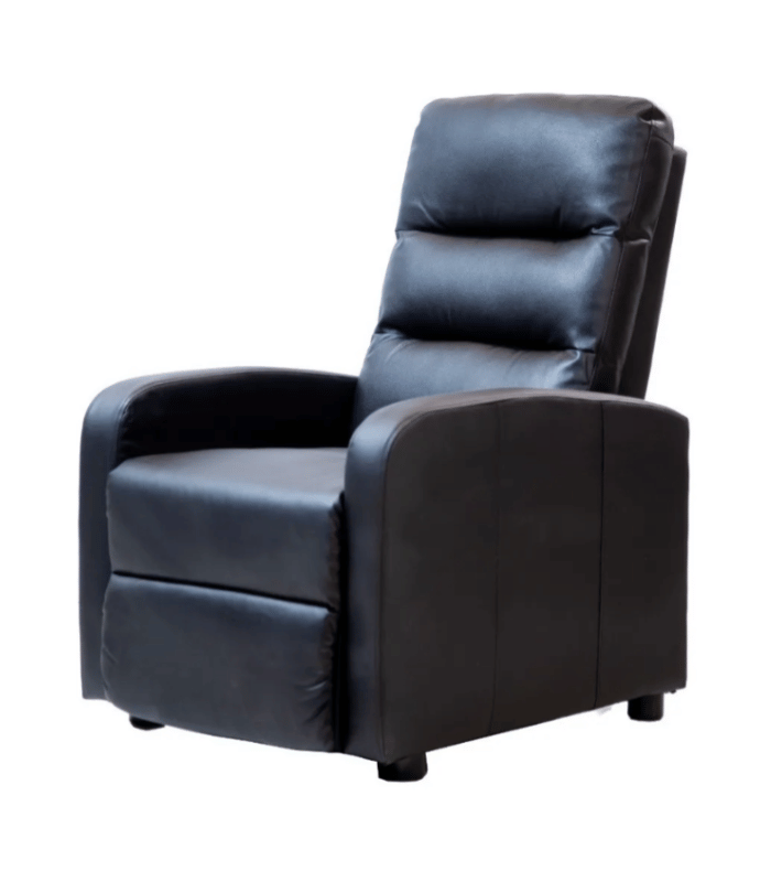 Sofá 1 Cuerpo Bergere Plus Color Negro (3)