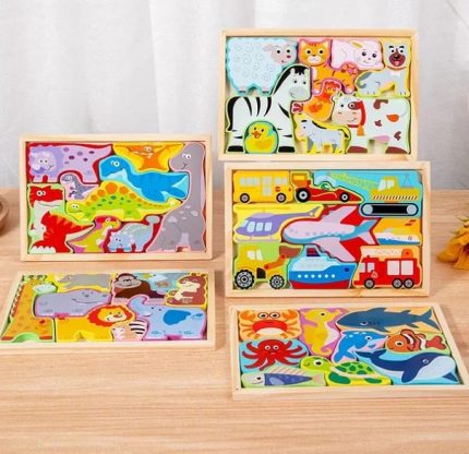 Juguete Tablet Madera Rompecabezas Didáctico